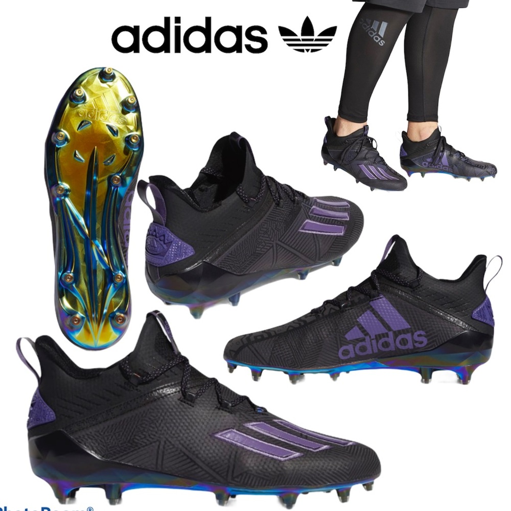 ADIDAS ADIZERO NEW REIGN CLEATS MN Size 9 M NEW